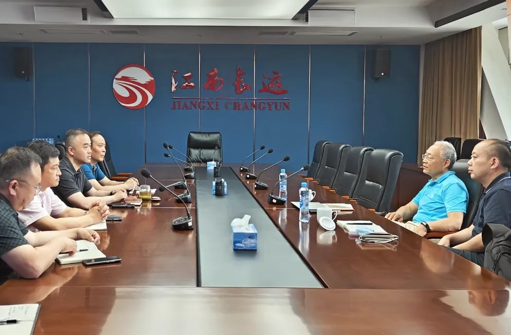 中物聯(lián)規(guī)劃研究院到江西長運(yùn)交流調(diào)研 劉磊、占梁陪同